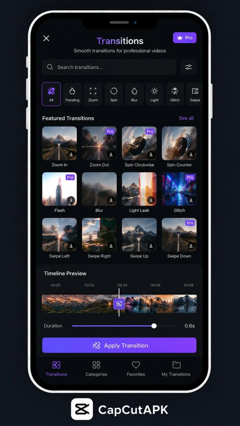 How to Add Transitions in CapCut